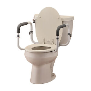 Toilet Support Rails, Padded Armrests